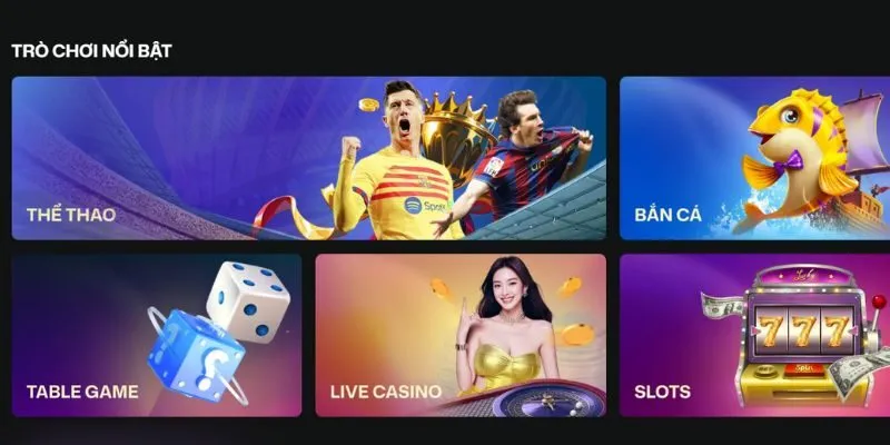 Các sảnh game đáng chú ý đang có mặt trên nền tảng RIK88