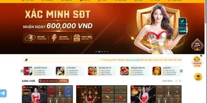 Giới thiệu thông tin về nhà cái Five88